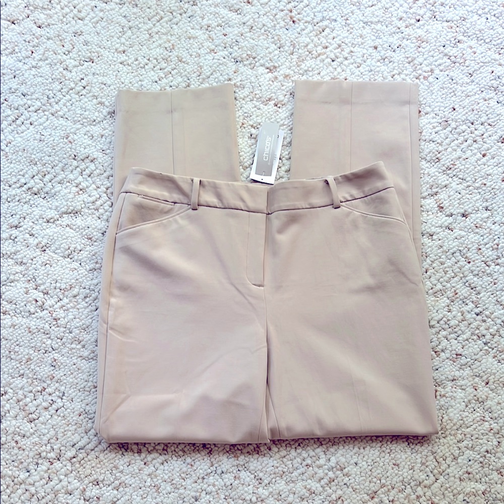 Chico’s Size 2R/12R So Slimming Straight Leg Ponte Knit Women’s Pants NWT